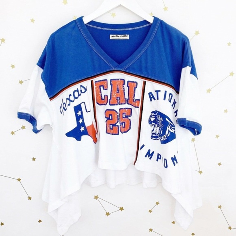 Free People cropped graphic tee size S